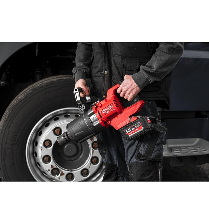 Máy siết bu lông Milwaukee M18 ONEFHIWF1DS dùng Pin 18V, cốt 1 inch loại nòng ngắn, công nghệ ONE-KEY