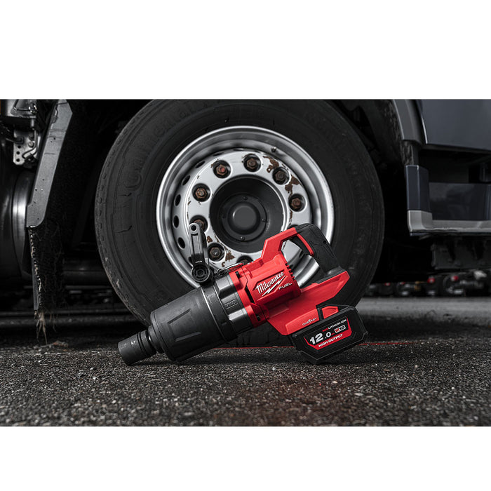 Máy siết bu lông Milwaukee M18 ONEFHIWF1DS dùng Pin 18V, cốt 1 inch loại nòng ngắn, công nghệ ONE-KEY