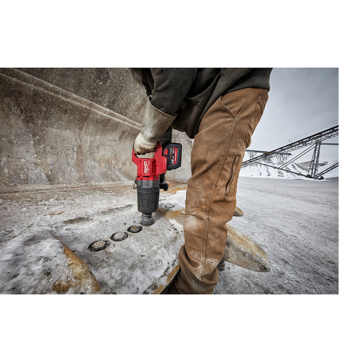 Máy siết bu lông Milwaukee M18 ONEFHIWF1DS dùng Pin 18V, cốt 1 inch loại nòng ngắn, công nghệ ONE-KEY