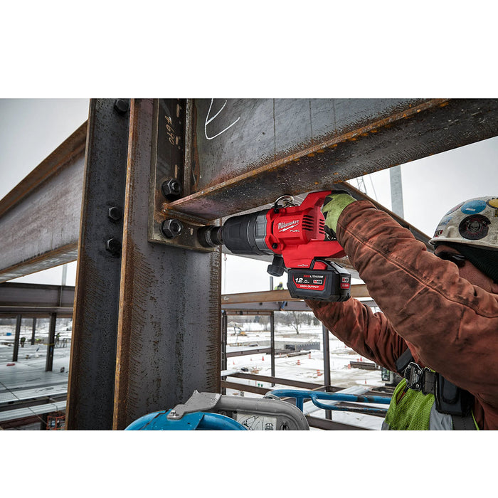 Máy siết bu lông Milwaukee M18 ONEFHIWF1DS dùng Pin 18V, cốt 1 inch loại nòng ngắn, công nghệ ONE-KEY