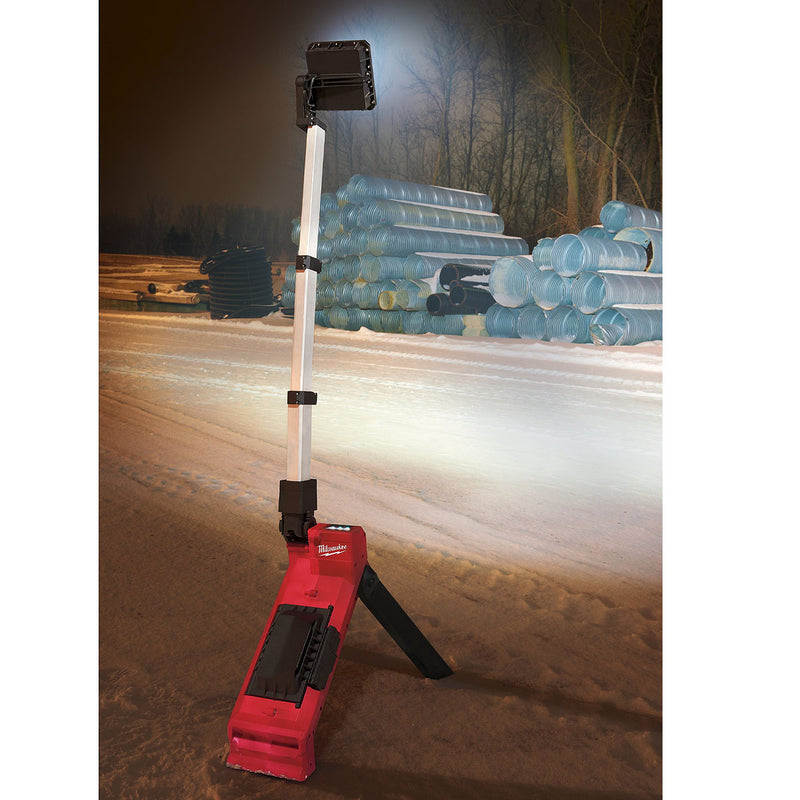 Đèn LED công trường Milwaukee M18 ONERSAL dùng Pin 18V x2, độ sáng 5,400lm, công nghệ ONE-KEY