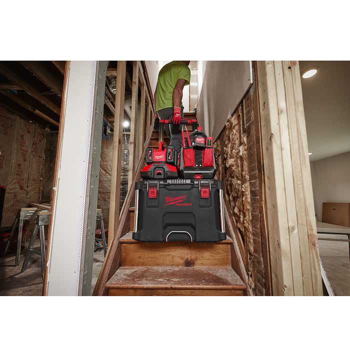 Đế sạc nhanh 6 cổng, tích hợp cổng sạc USB-A Rapid Charge Milwaukee M18 PC6 dùng cho Pin 18V