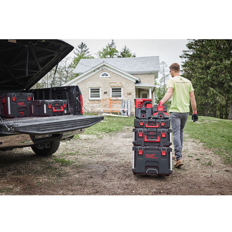 Đế sạc nhanh 6 cổng, tích hợp cổng sạc USB-A Rapid Charge Milwaukee M18 PC6 dùng cho Pin 18V