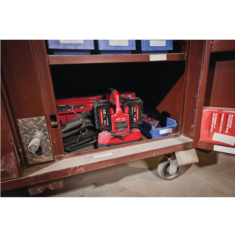Đế sạc nhanh 6 cổng, tích hợp cổng sạc USB-A Rapid Charge Milwaukee M18 PC6 dùng cho Pin 18V