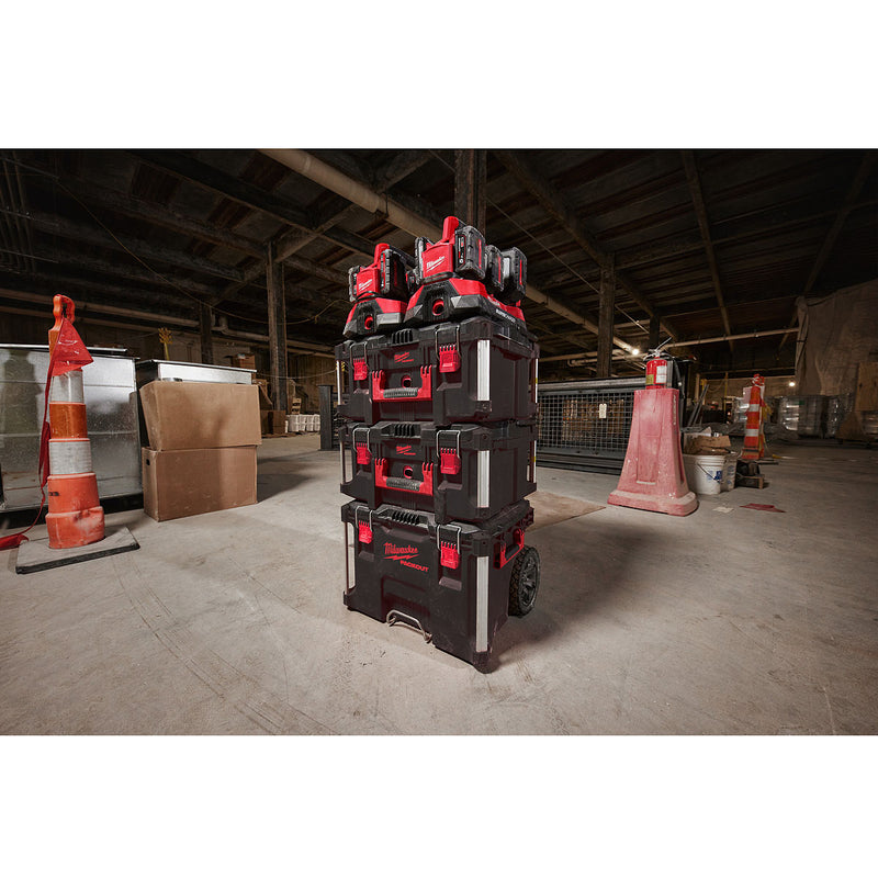 Đế sạc nhanh 6 cổng, tích hợp cổng sạc USB-A Rapid Charge Milwaukee M18 PC6 dùng cho Pin 18V