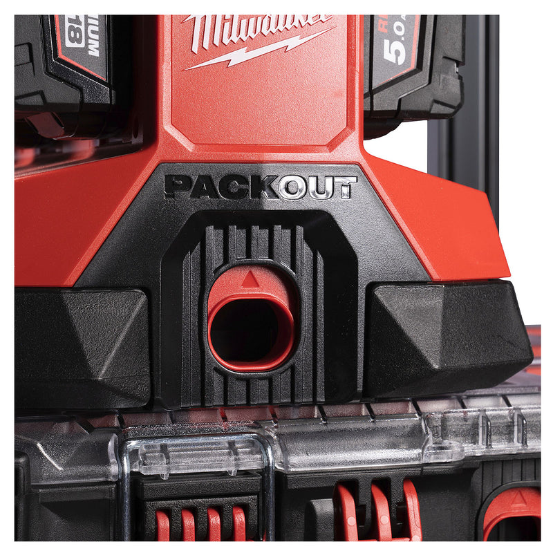 Đế sạc nhanh 6 cổng, tích hợp cổng sạc USB-A Rapid Charge Milwaukee M18 PC6 dùng cho Pin 18V