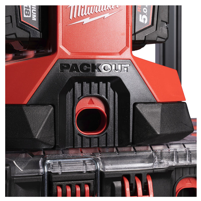 Đế sạc nhanh 6 cổng, tích hợp cổng sạc USB-A Rapid Charge Milwaukee M18 PC6 dùng cho Pin 18V