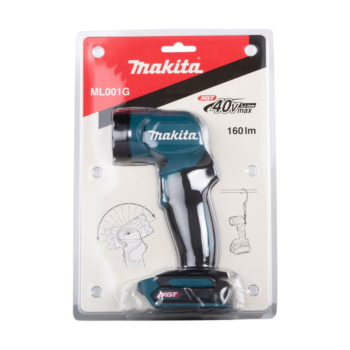 Đèn LED Makita ML001G dùng Pin 40Vmax XGT, độ sáng 160lm