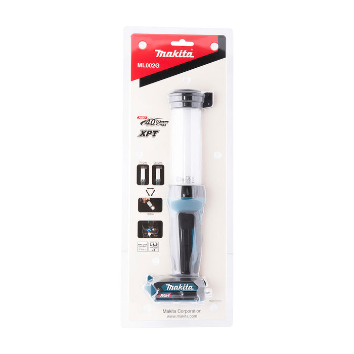 Đèn LED Makita ML002G dùng Pin 40Vmax XGT, độ sáng 710lm có cổng kết nối USB