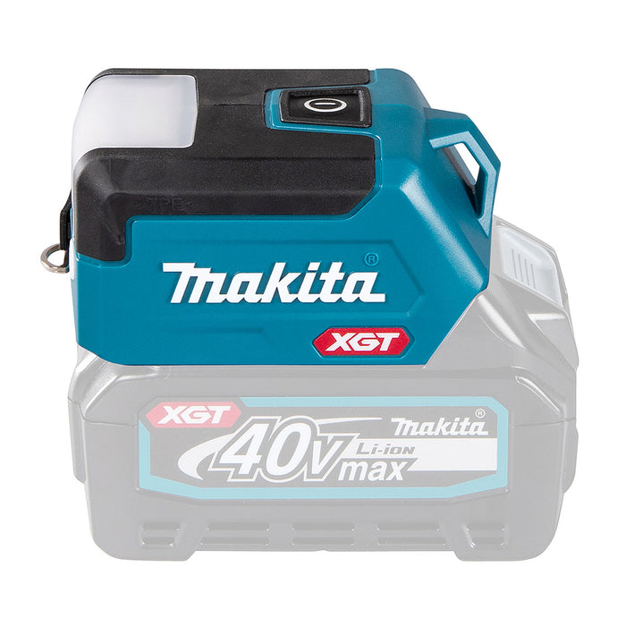 Đèn LED mini Makita ML011G dùng Pin 40Vmax XGT, độ sáng 300lm, có cổng kết nối USB