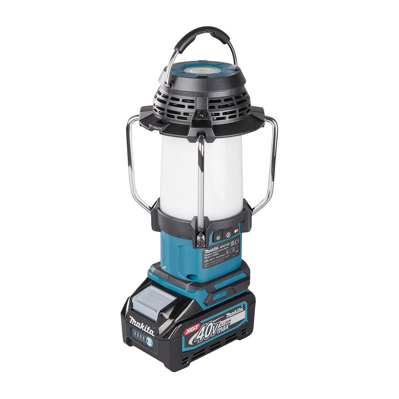 Máy nghe nhạc di động Makita MR010G tích hợp radio và đèn lồng, dùng Pin 40Vmax XGT
