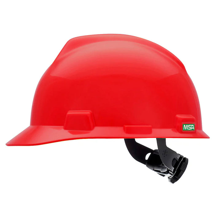 Nón bảo hộ MSA V-Gard hệ thống treo 4 điểm Fas-Trac III, điều chỉnh bằng núm vặn