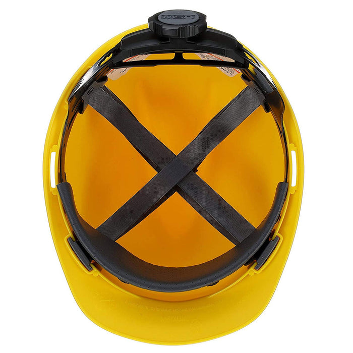 Nón bảo hộ MSA V-Gard hệ thống treo 4 điểm Fas-Trac III, điều chỉnh bằng núm vặn