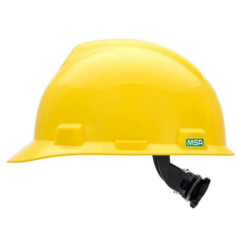 Nón bảo hộ MSA V-Gard hệ thống treo 4 điểm Fas-Trac III, điều chỉnh bằng núm vặn