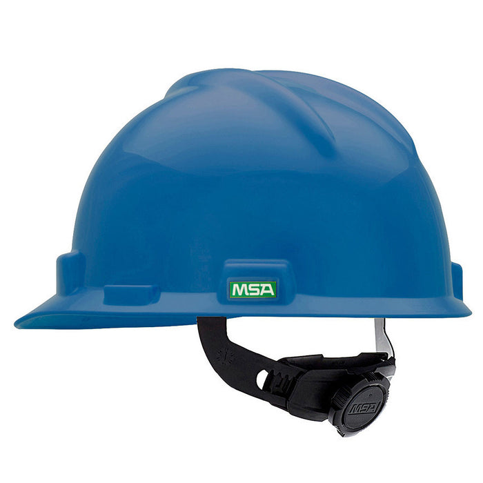 Nón bảo hộ MSA V-Gard hệ thống treo 4 điểm Fas-Trac III, điều chỉnh bằng núm vặn