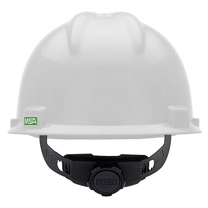 Nón bảo hộ MSA V-Gard hệ thống treo 4 điểm Fas-Trac III, điều chỉnh bằng núm vặn