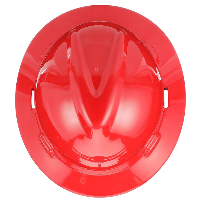 Nón bảo hộ, vành rộng MSA V-Gard hệ thống treo 4 điểm Fas-Trac III, điều chỉnh bằng núm vặn