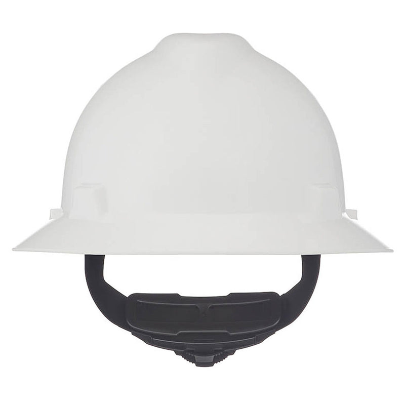 Nón bảo hộ, vành rộng MSA V-Gard hệ thống treo 4 điểm Fas-Trac III, điều chỉnh bằng núm vặn