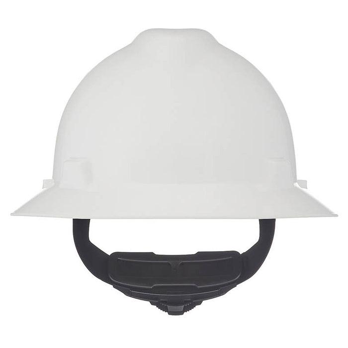 Nón bảo hộ, vành rộng MSA V-Gard hệ thống treo 4 điểm Fas-Trac III, điều chỉnh bằng núm vặn