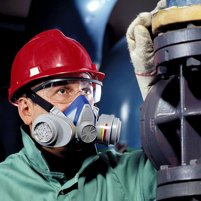 Mặt nạ phòng độc, 2 phin lọc MSA Advantage 200 LS dây đeo đôi, chuẩn kết nối Bayonet ( Ngàm xoay )