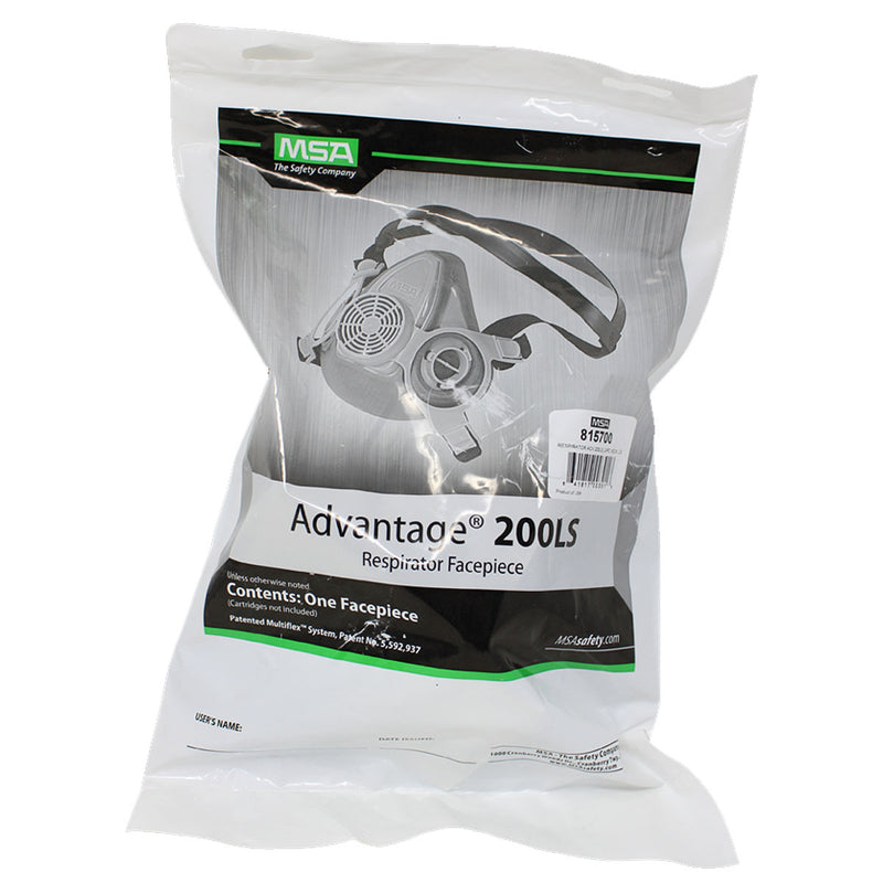 Mặt nạ phòng độc, 2 phin lọc MSA Advantage 200 LS dây đeo đôi, chuẩn kết nối Bayonet ( Ngàm xoay )