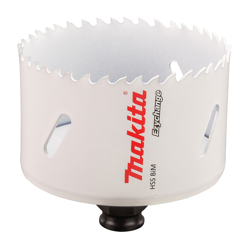 Mũi khoét lỗ dòng tháo lắp nhanh Ezychange Makita kích thước từ 16mm-152mm dùng cho Inox, gỗ chất liệu HSS-BiM