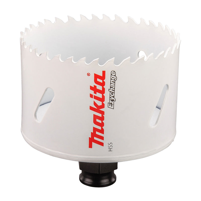 Mũi khoét lỗ dòng tháo lắp nhanh Ezychange Makita kích thước từ 16mm-152mm dùng cho Inox, gỗ chất liệu HSS-BiM