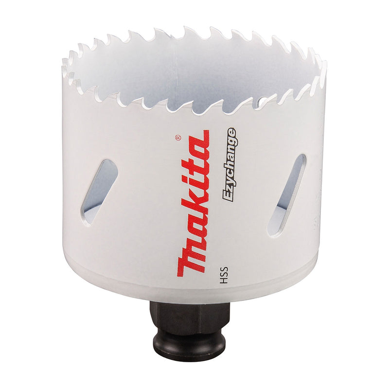 Mũi khoét lỗ dòng tháo lắp nhanh Ezychange Makita kích thước từ 16mm-152mm dùng cho Inox, gỗ chất liệu HSS-BiM
