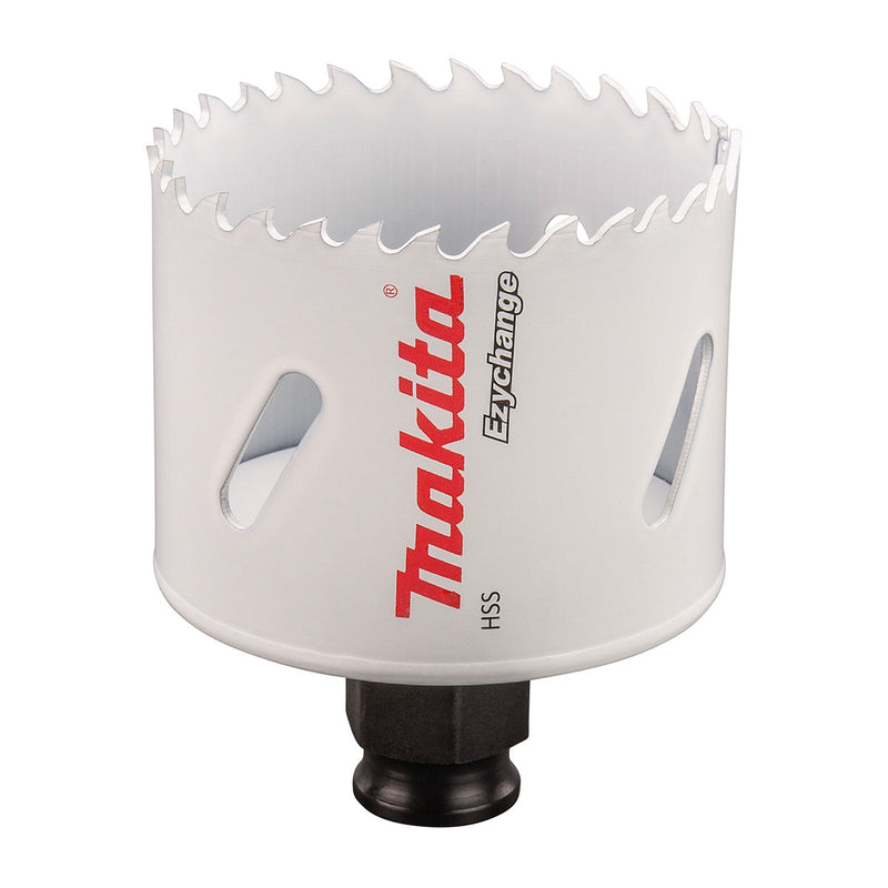 Mũi khoét lỗ dòng tháo lắp nhanh Ezychange Makita kích thước từ 16mm-152mm dùng cho Inox, gỗ chất liệu HSS-BiM