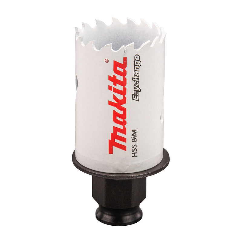Mũi khoét lỗ dòng tháo lắp nhanh Ezychange Makita kích thước từ 16mm-152mm dùng cho Inox, gỗ chất liệu HSS-BiM