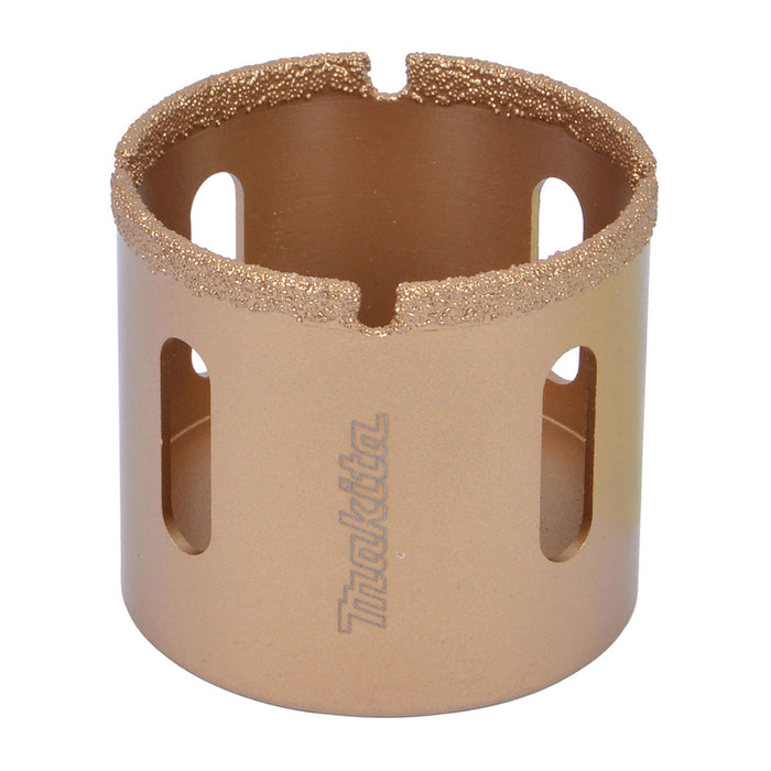 Mũi khoét lỗ kim cương có rãnh thoát bụi Makita đường kính mũi 16mm-68mm ( Không kèm đuôi và mũi định tâm )