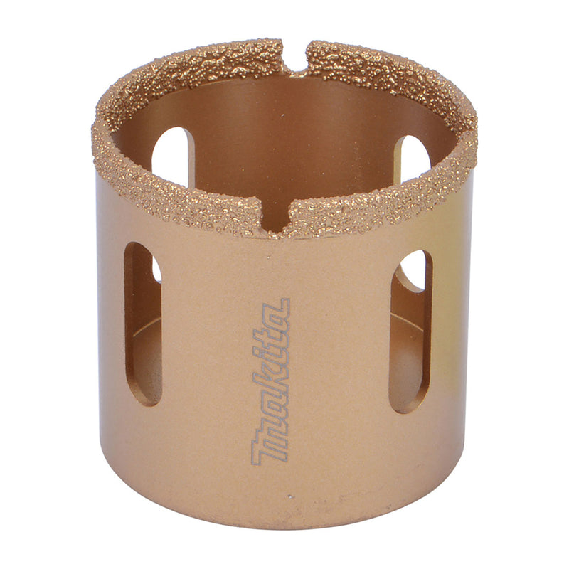 Mũi khoét lỗ kim cương có rãnh thoát bụi Makita đường kính mũi 16mm-68mm ( Không kèm đuôi và mũi định tâm )