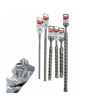 Mũi khoan bê tông TCT Nemesis II Makita đuôi gài SDS-Plus đường kính mũi từ 5mm-8mm ( Cấp 5 sao )