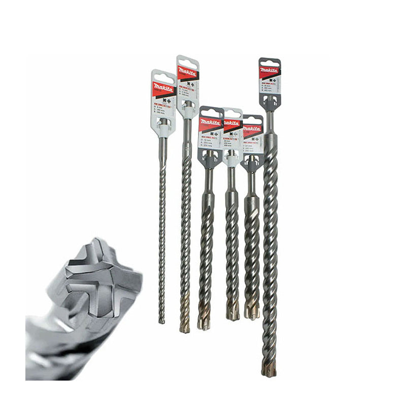Mũi khoan bê tông TCT Nemesis II Makita đuôi gài SDS-Plus đường kính mũi từ 5mm-8mm ( Cấp 5 sao )