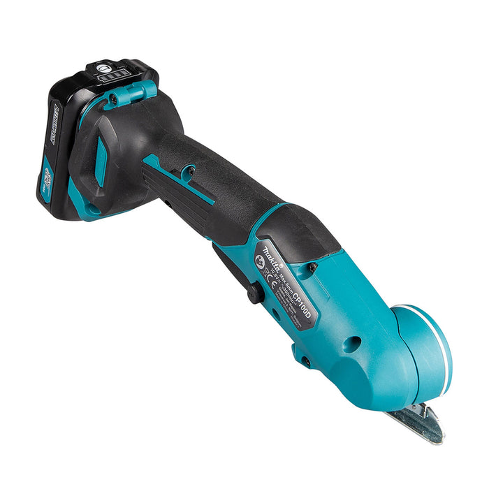 Máy cắt thảm, da, bạt và vật liệu mềm Makita CP100D dùng Pin 12Vmax CXT khả năng cắt tối đa 6mm