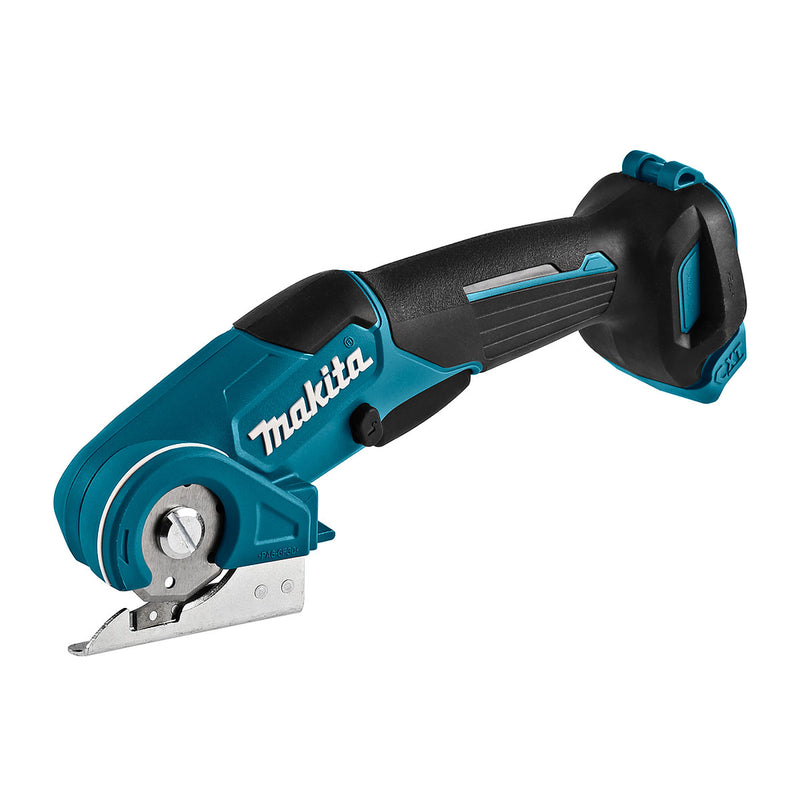 Máy cắt thảm, da, bạt và vật liệu mềm Makita CP100D dùng Pin 12Vmax CXT khả năng cắt tối đa 6mm