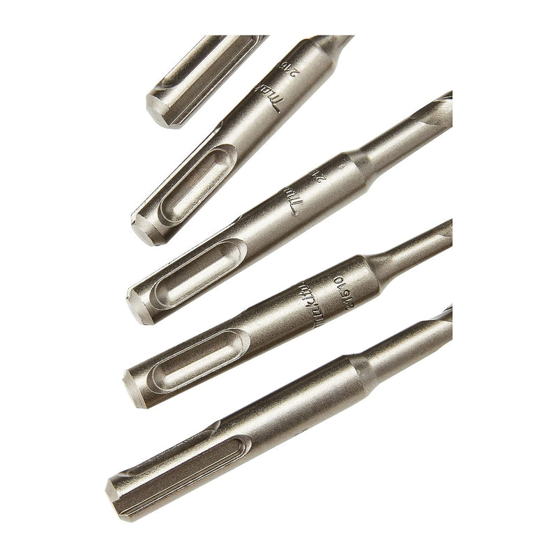 Bộ 5 mũi khoan bê tông TCT loại tiêu chuẩn đuôi gài SDS-Plus Makita D-00795 đường kính mũi 5mm-8mm ( Cấp 2 sao )