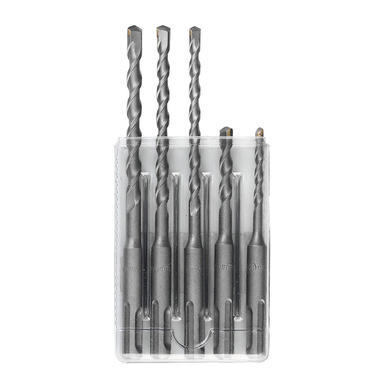 Bộ 5 mũi khoan bê tông TCT loại tiêu chuẩn đuôi gài SDS-Plus Makita D-03888 đường kính mũi 5.5mm-8mm ( Cấp 2 sao )