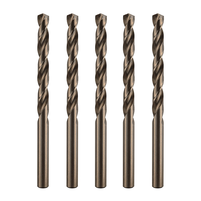 Hộp mũi khoan kim loại HSS-Co 5% Makita đuôi tròn kích thước từ 1.5mm - 13mm, 5 mũi/hộp