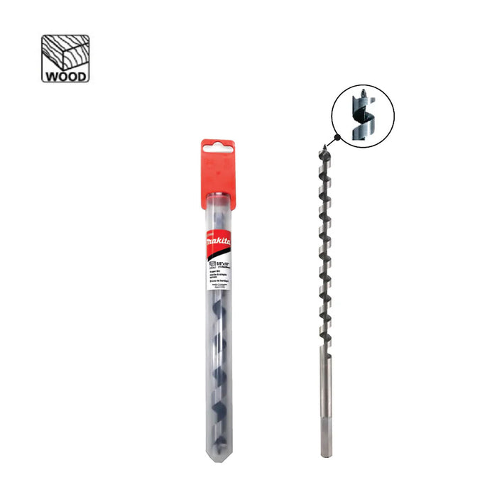 Mũi khoan gỗ xoắn ốc hệ inch Makita D-23466 đuôi trơn kích thước 5/8 inch x 10mm