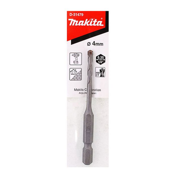 Mũi khoan bê tông TCT đuôi lục giác 6.35mm (1/4 inch) Makita ( Cấp 2 sao )