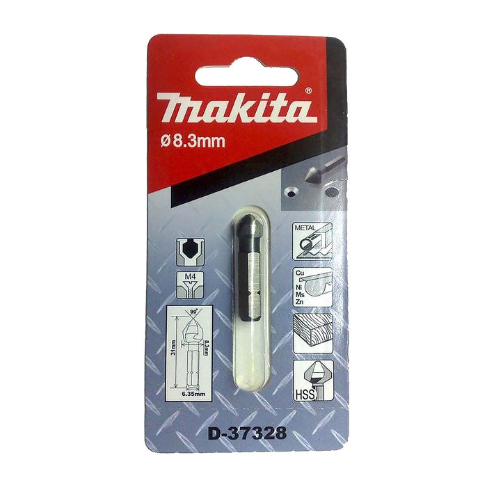 Mũi vát lỗ 3 lưỡi cắt 90° Makita, đuôi lục giác C-Form 6.35mm ( 1/4 inch ), kích thước từ 6.3mm - 20.5mm