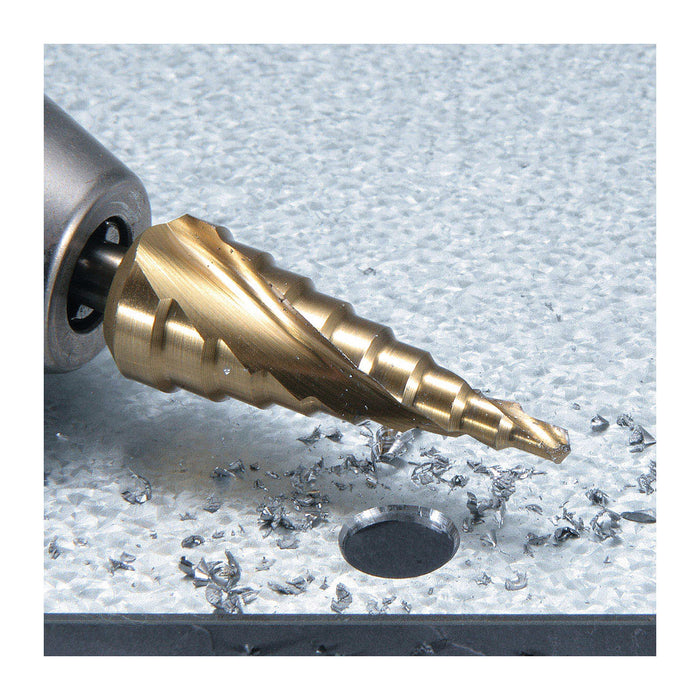 Mũi khoan tháp rãnh xoắn ốc Makita D-40191 đuôi trơn, bề mặt phủ Ti-tan đường kính từ 4mm-32mm