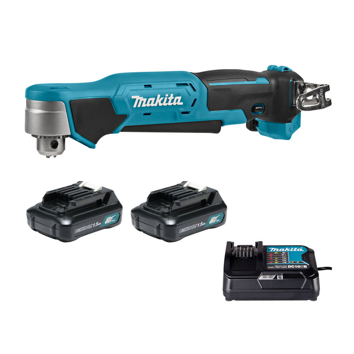 Máy khoan góc Makita DA332D dùng Pin 12Vmax CXT, đầu khoan có khoá 10mm