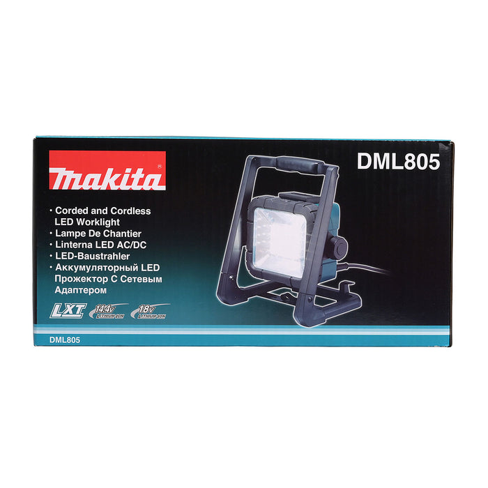 Đèn công trường Makita DML805 dùng Pin 18V LXT, 14.4V và điện, độ sáng 750lm