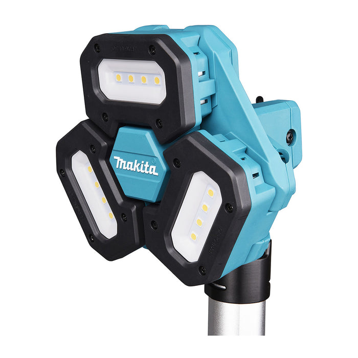 Đèn công trường Makita DML814 dùng Pin 18V LXT, 14.4V độ sáng 3,000lm, chiếu sáng điểm và chiếu sáng góc rộng