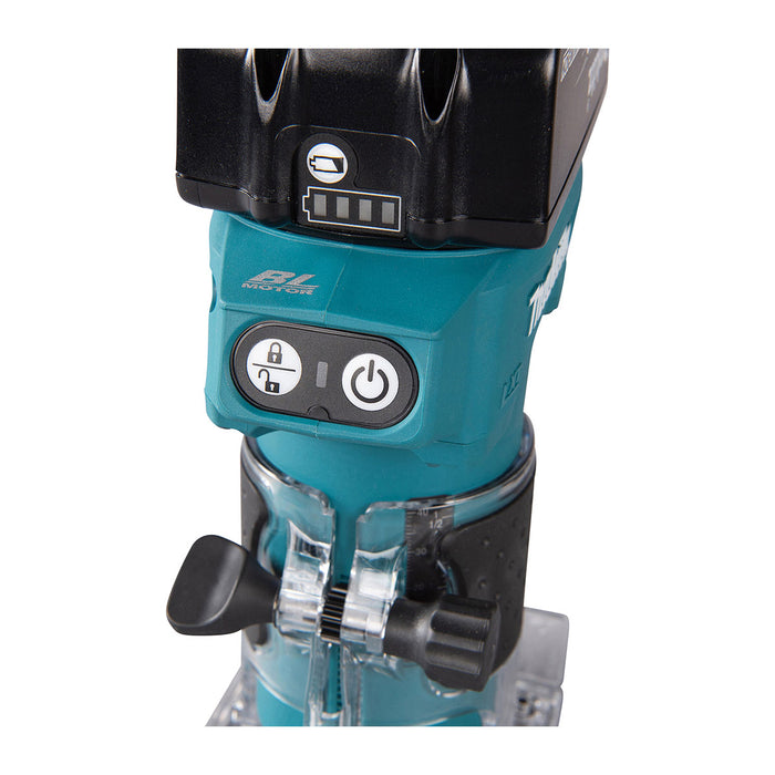 Máy đánh cạnh Makita DRT52 dùng Pin 18V LXT, chấu bóp 6.35mm ( 1/4 inch )