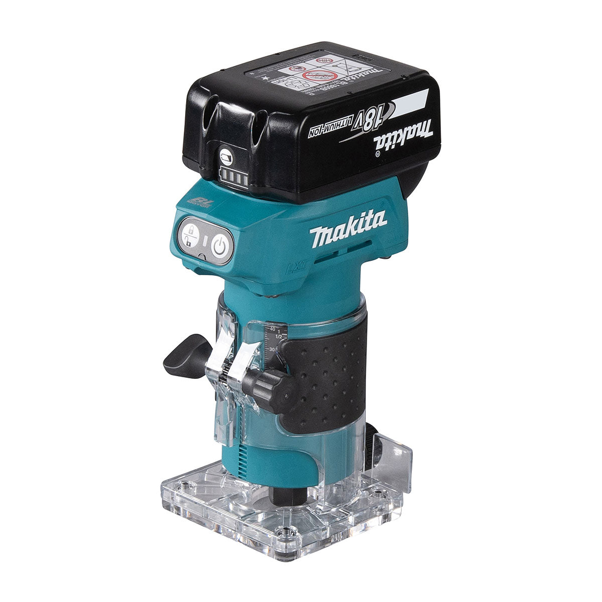 Máy đánh cạnh Makita DRT52 dùng Pin 18V LXT, chấu bóp 6.35mm ( 1/4 inch )