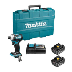 DTD170RME: Thân máy + Sạc nhanh(DC18RC) + 2 pin 4.0Ah(BL1840B) + Vali