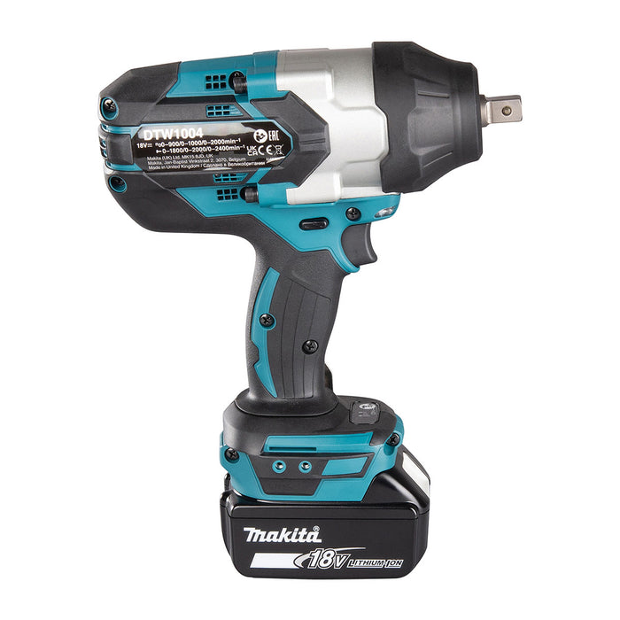 Máy siết bu lông Makita DTW1004 dùng Pin 18V LXT, cốt 1/2 inch